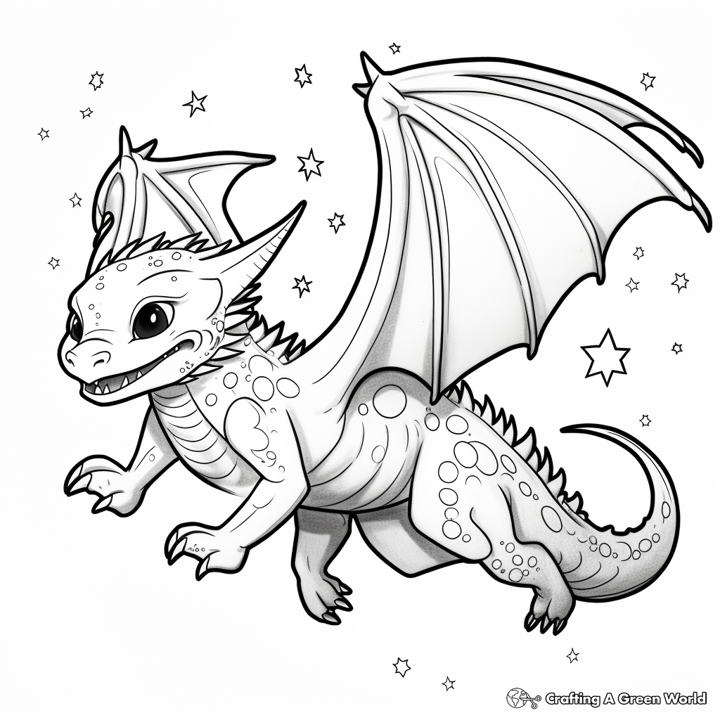 Night fury coloring pages