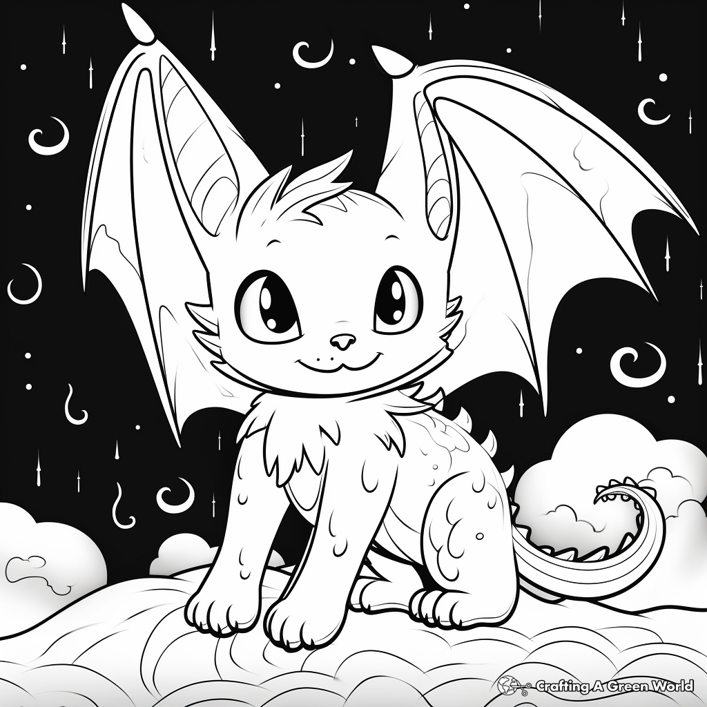 Night fury coloring pages