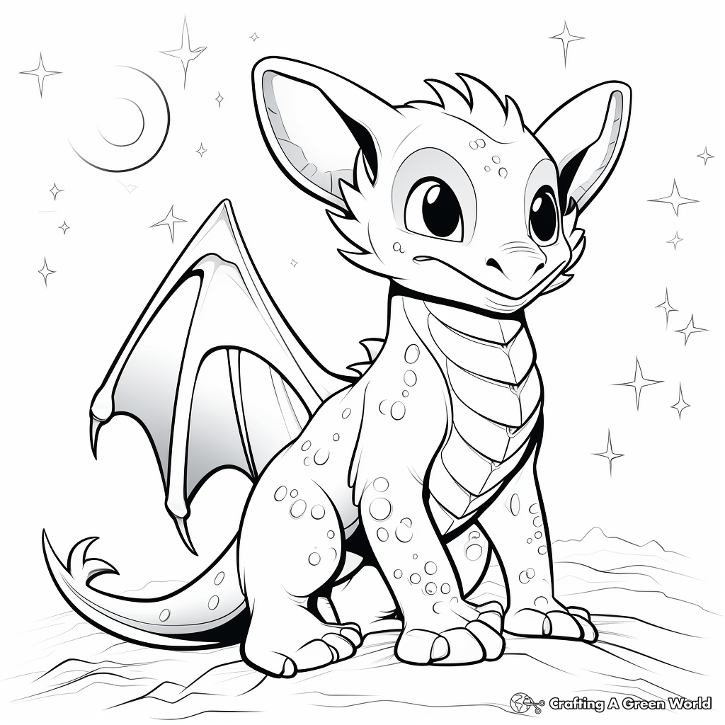 Night fury coloring pages