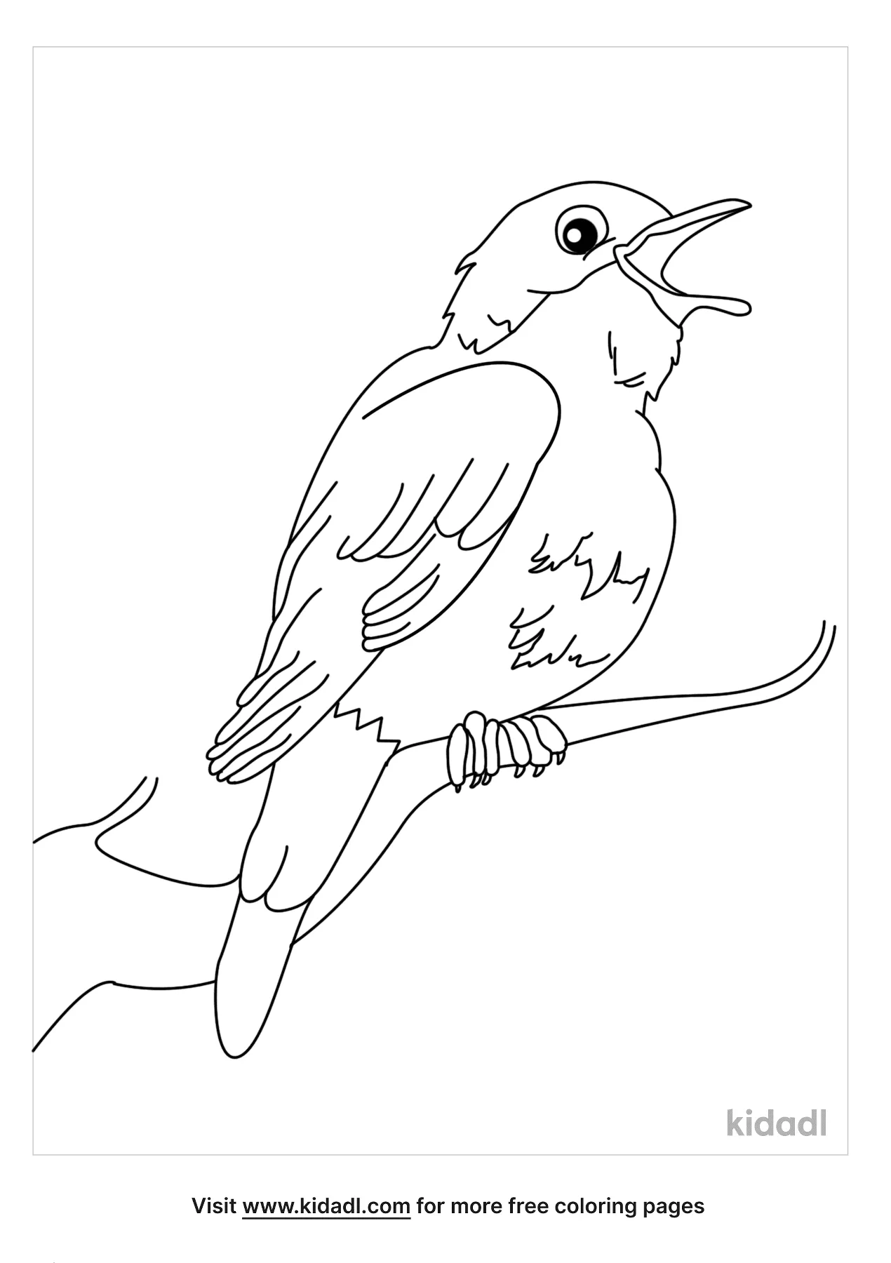 Free nightingale coloring page coloring page printables