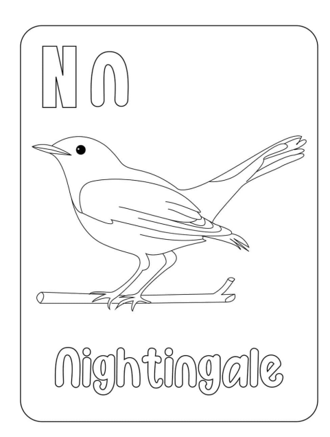Alphabet coloring pages with animals made by teachers