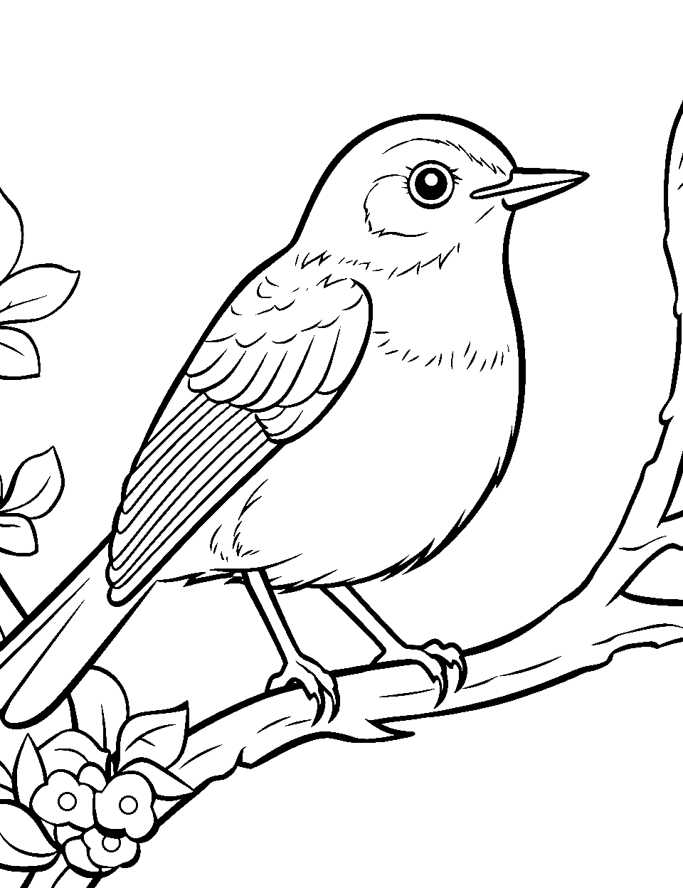 Bird coloring pages free printable sheets