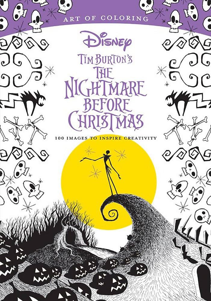 Art of coloring tim burtons the nightmare before christmas images to inspire creativity disney books books