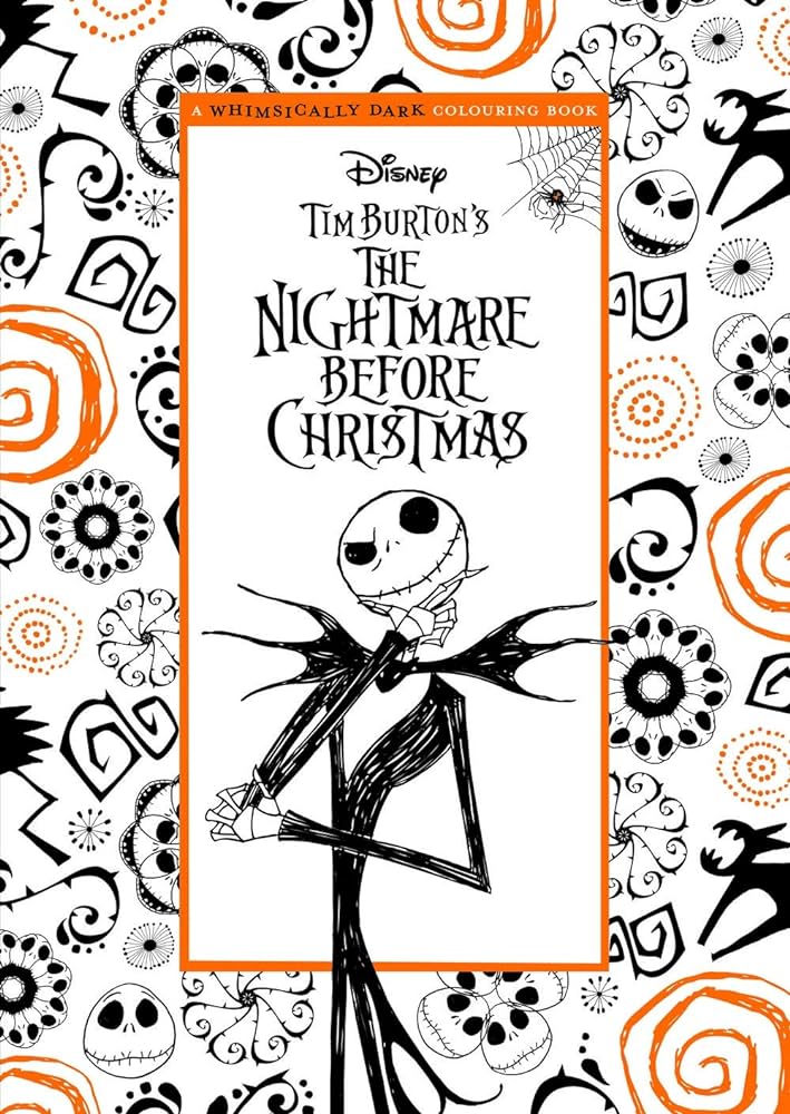 The nightmare before christmas adult colouring disney unknown author books