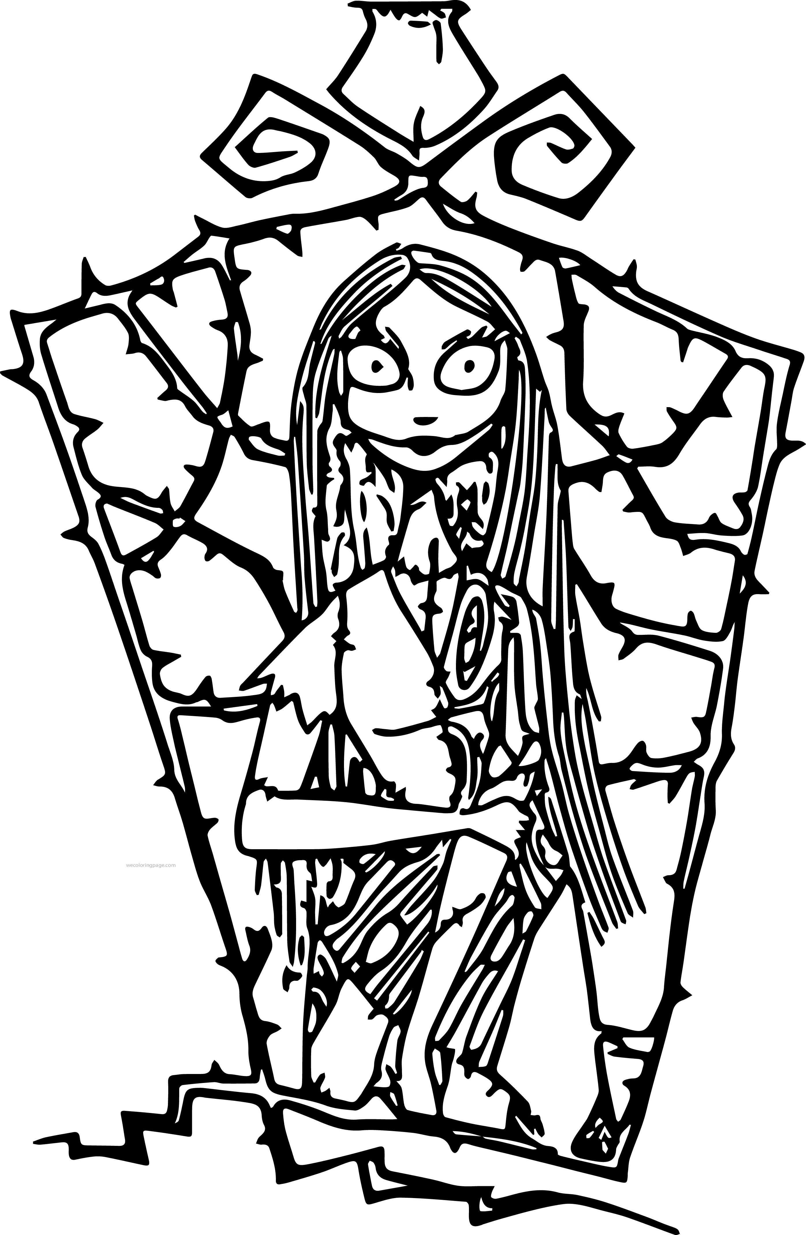 Free printable nightmare before christmas coloring pages