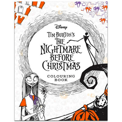 Disney tim burtons the nightmare before christmas louring book by walt disney mpany ltd the works
