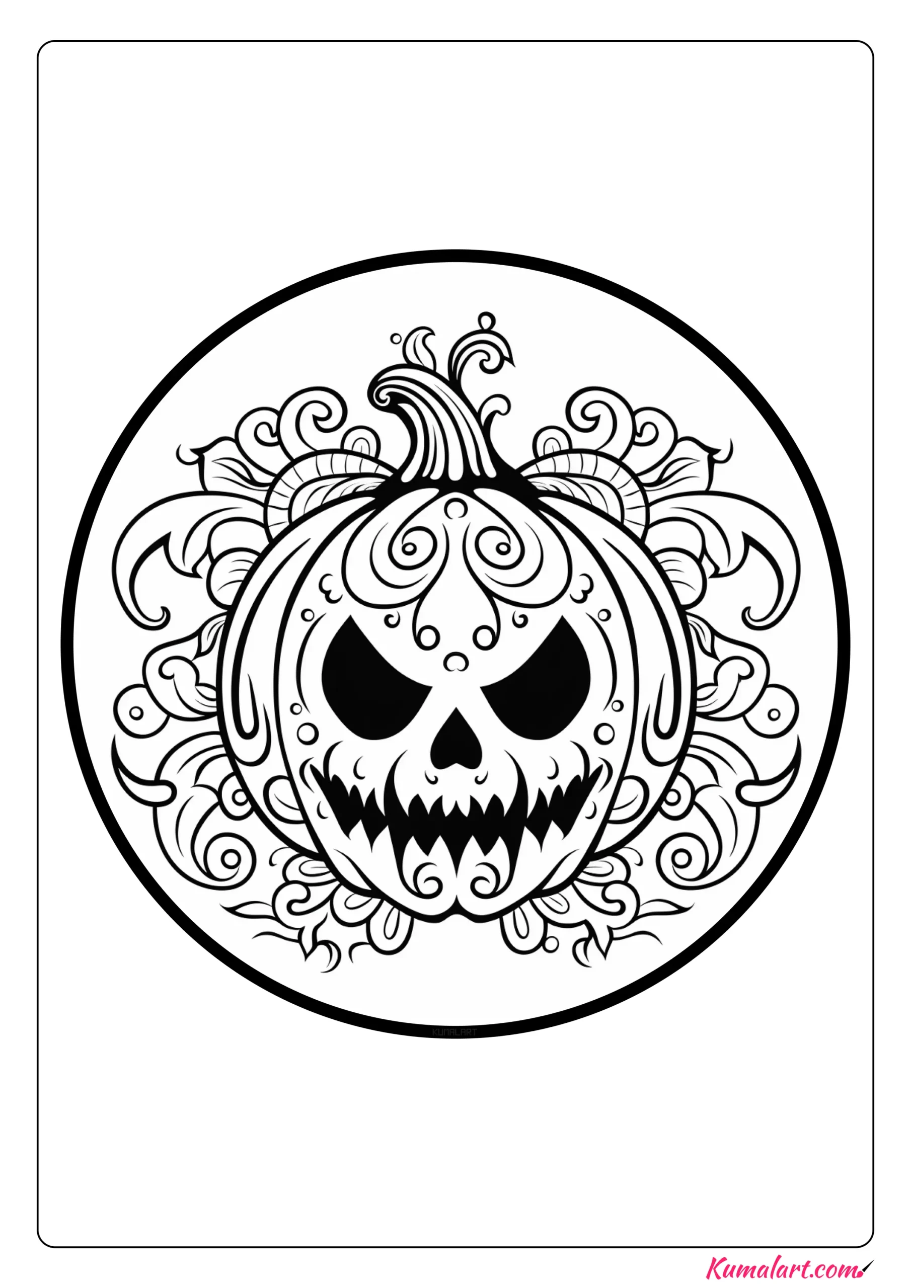 Ðeerie scary pumpkin coloring pages explore download and color