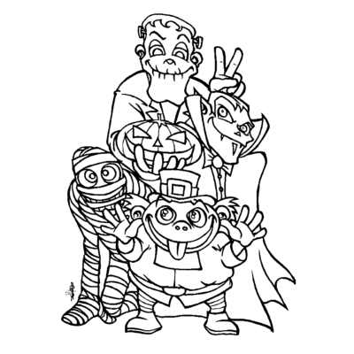 Halloween coloring pages