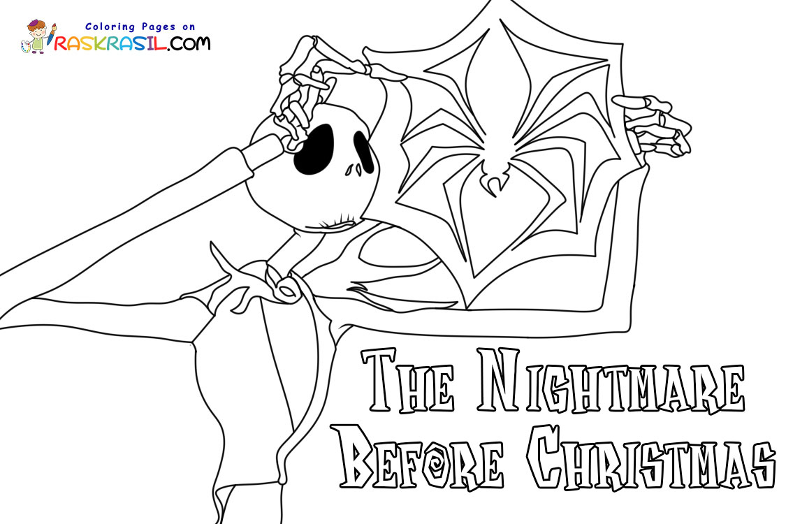 Nightmare before christmas coloring pages