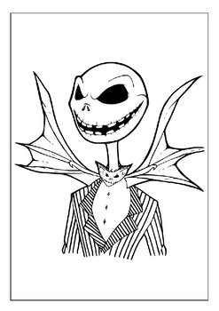 Exclusive nightmare before christmas coloring pages collection for kids