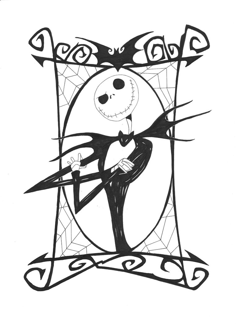 Free printable nightmare before christmas coloring pages