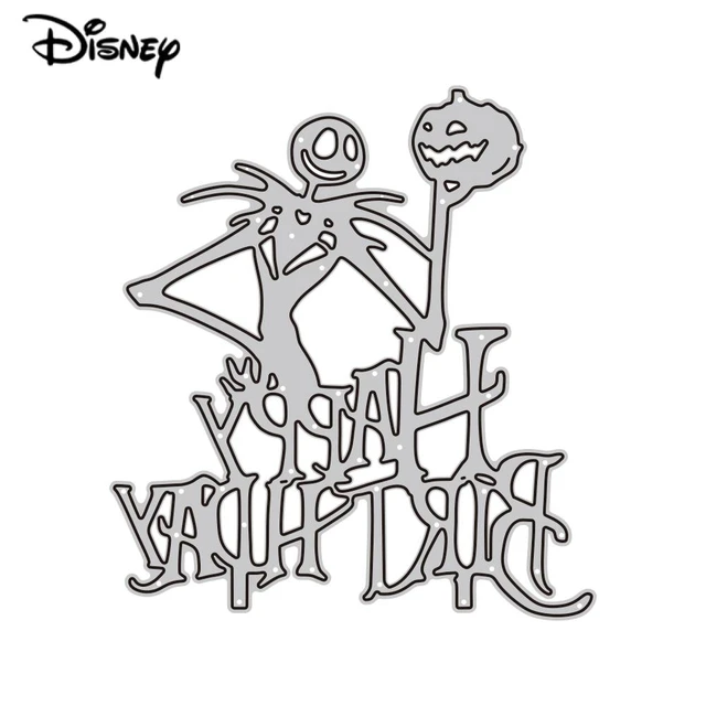 Happy birthday the nightmare before christmas metal cutting dies for scrapbooking paper craft and card making embossing decor