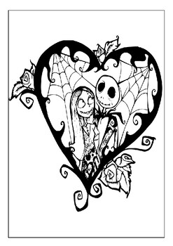 Coloring fun for kids with nightmare before christmas coloring pages collection