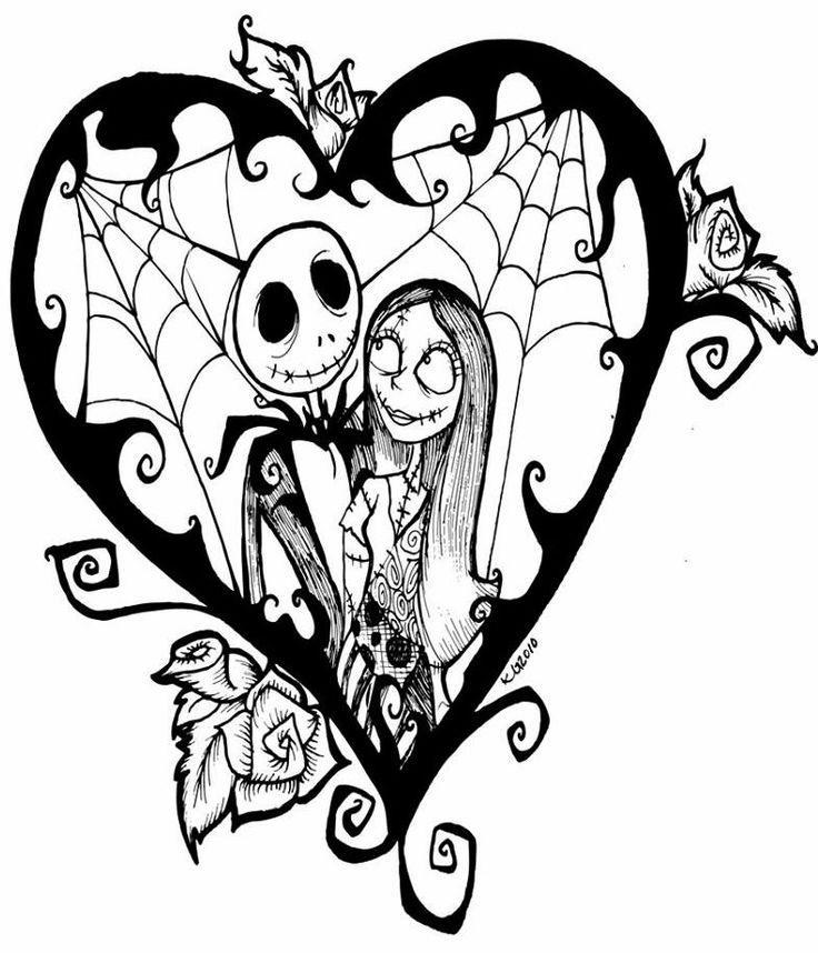 Nightmare before christmas coloring pages