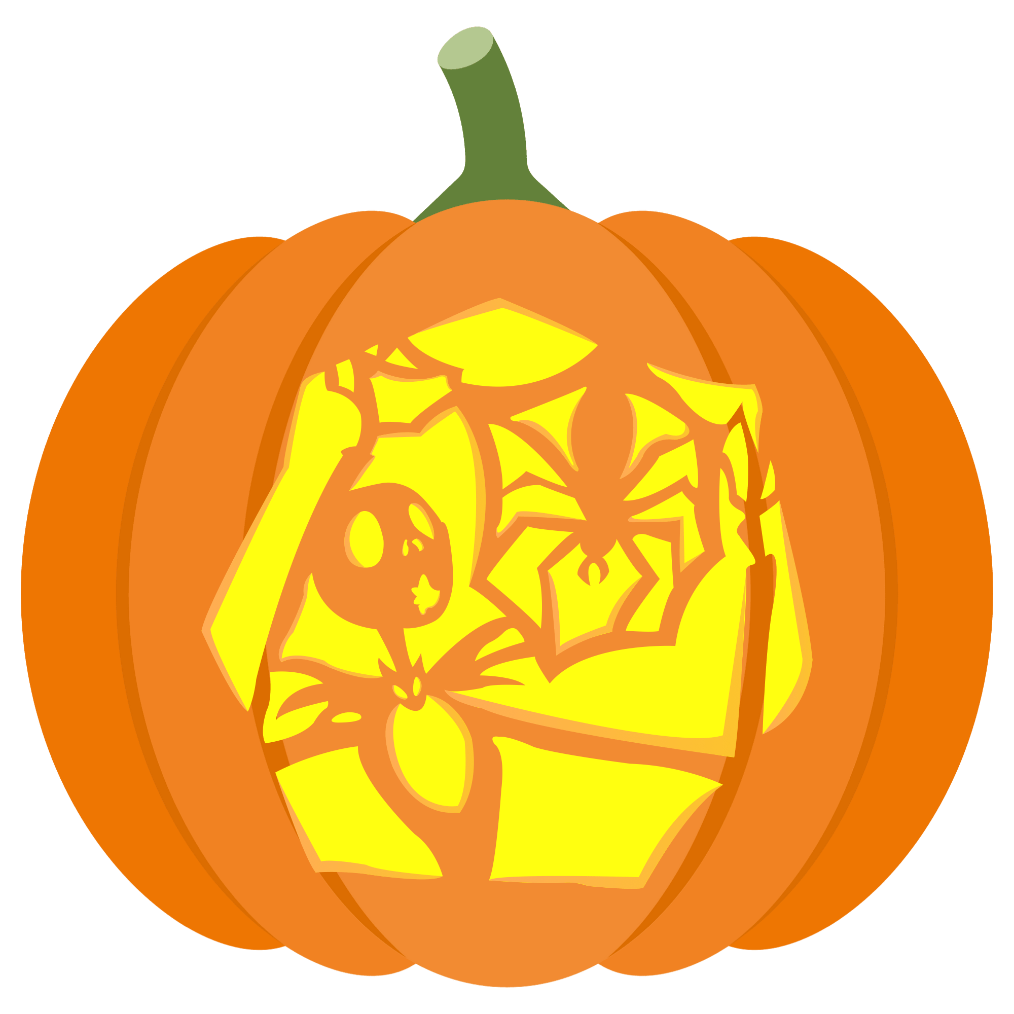 Jack skelington from nightmare before christmas pumpkin stencil free printable papercraft templates