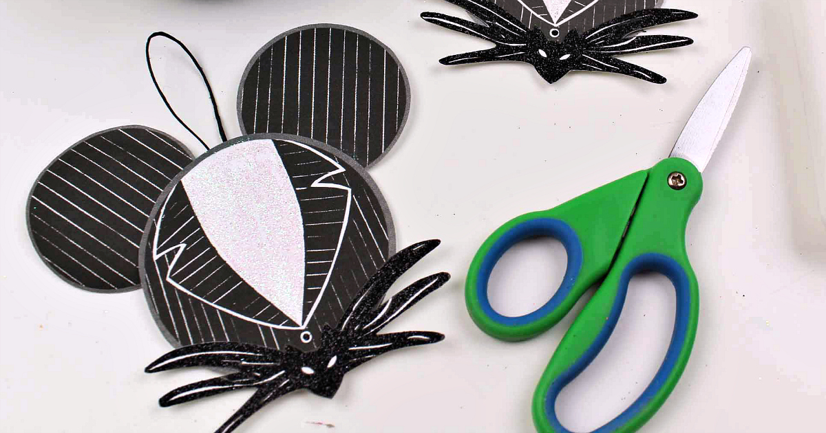 Free printable diy jack skellington ornament craft