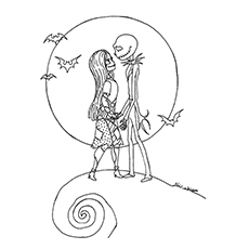 Top nightmare before christmas coloring pages