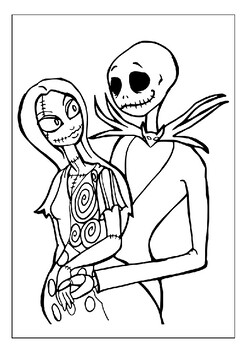 Coloring fun for kids with nightmare before christmas coloring pages collection