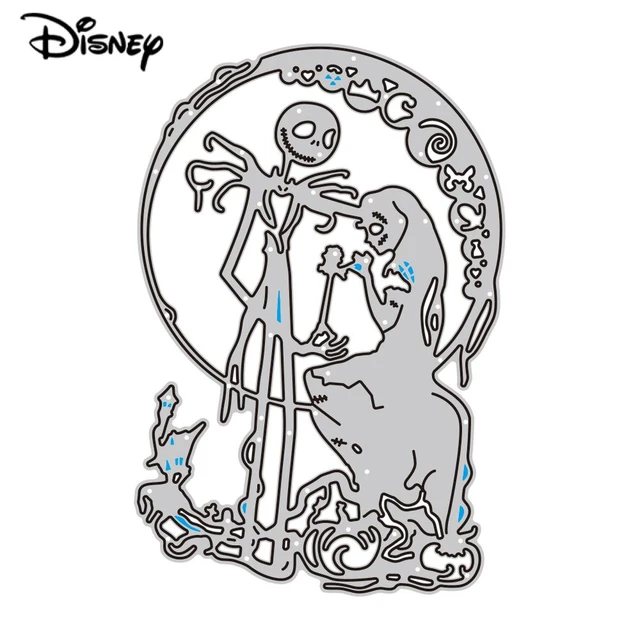 Jack and sally nightmare cutting dies the nightmare before christmas die cut for diy scrapbook craft album paper card embossing