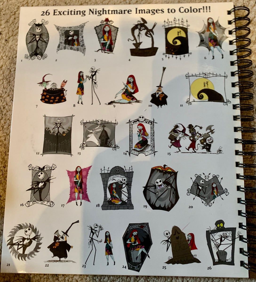 Nightmare before christmas coloring book â past present future ardmore