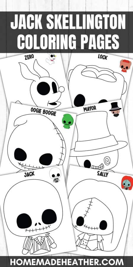 Jack skellington coloring pages homemade heather