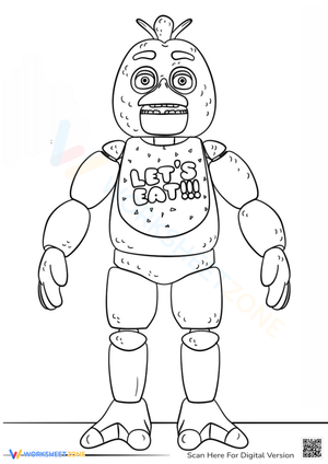 Free printable five nights at freddys fnaf coloring pages