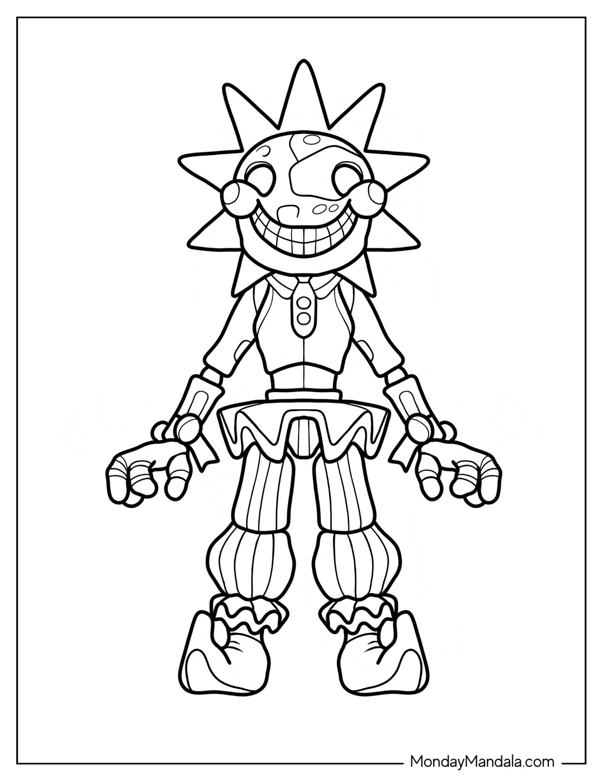 Five nights at freddies coloring pages free pdf printables