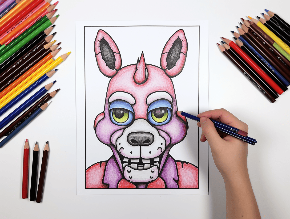 Five nights at freddys coloring pages free printables