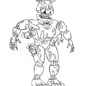 Five nights at freddys fnaf coloring pages printable for free download