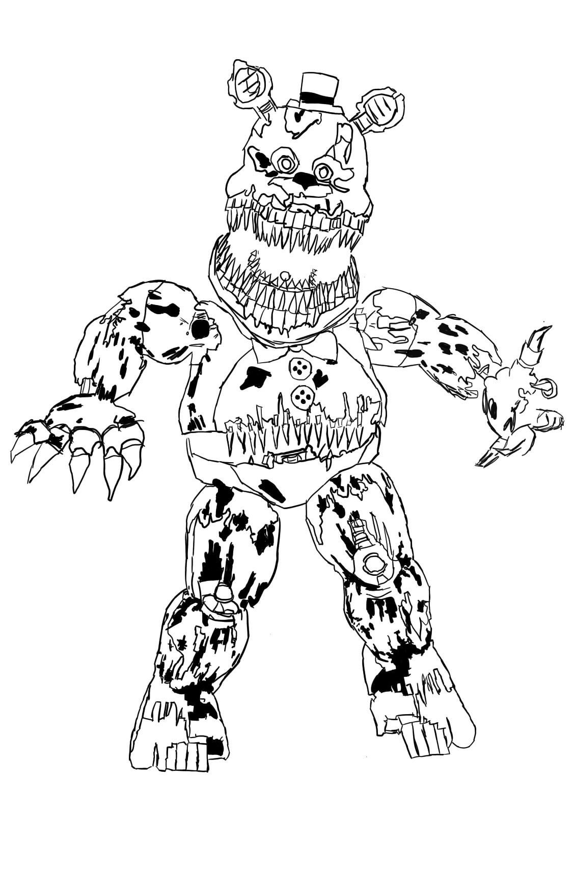 Pick a fnaf character i will draw this is previous artwork rfivenightsatfreddys