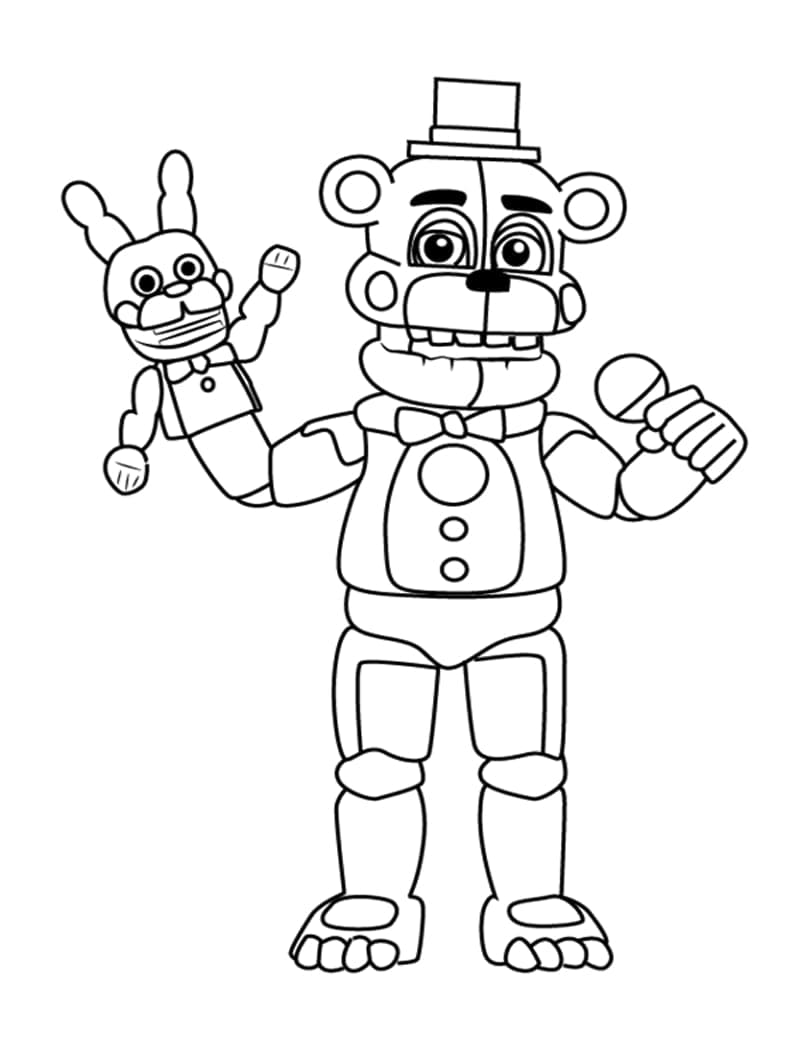 Five nights at freddys fnaf coloring pages