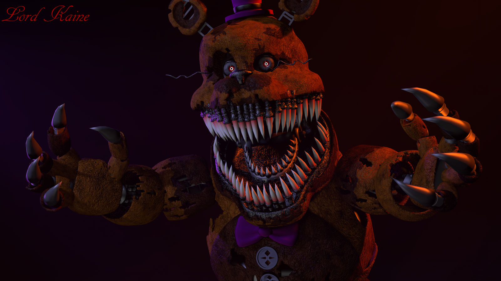 Nightmare FredBear by Xyberia