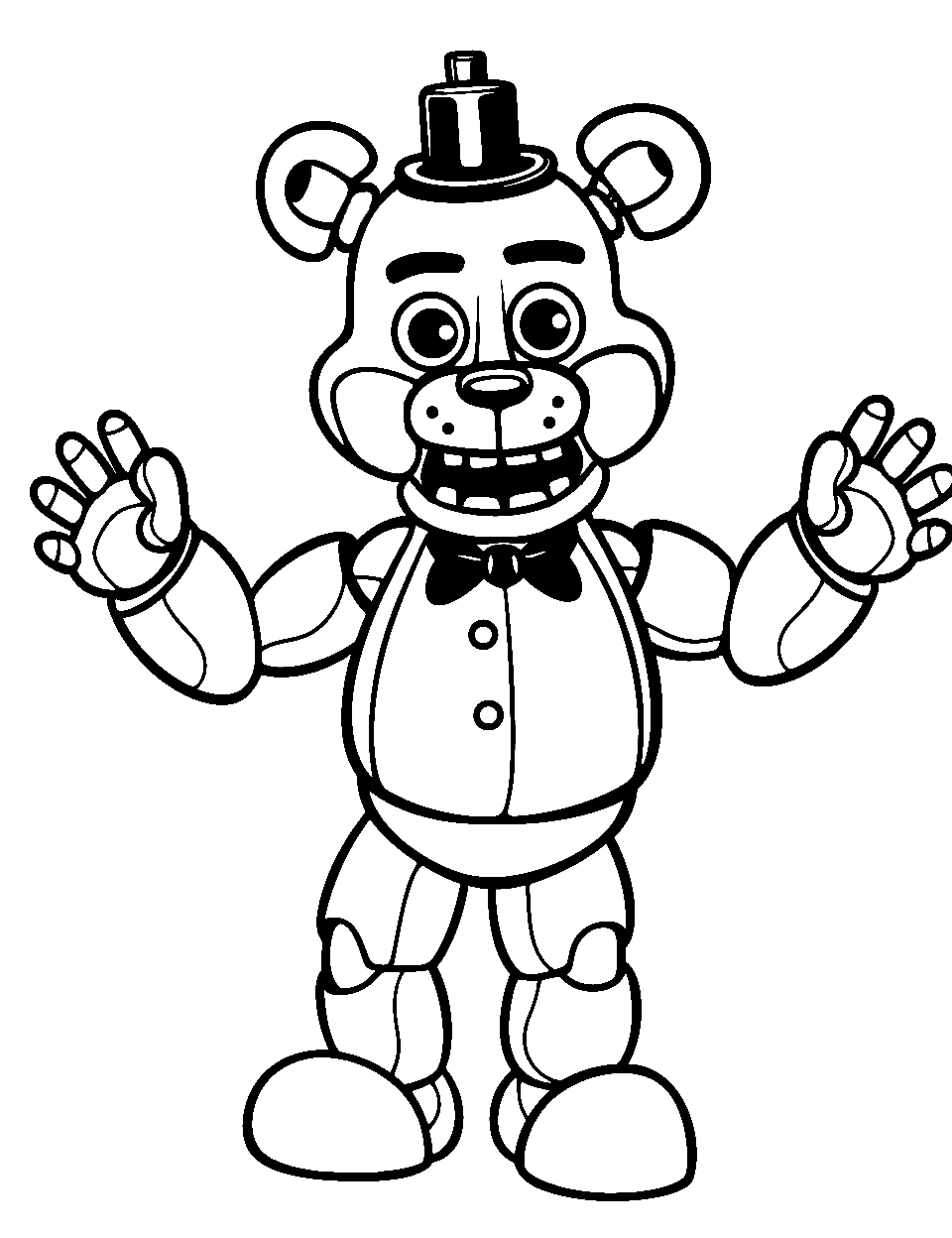 Five nights at freddys coloring pages free printables