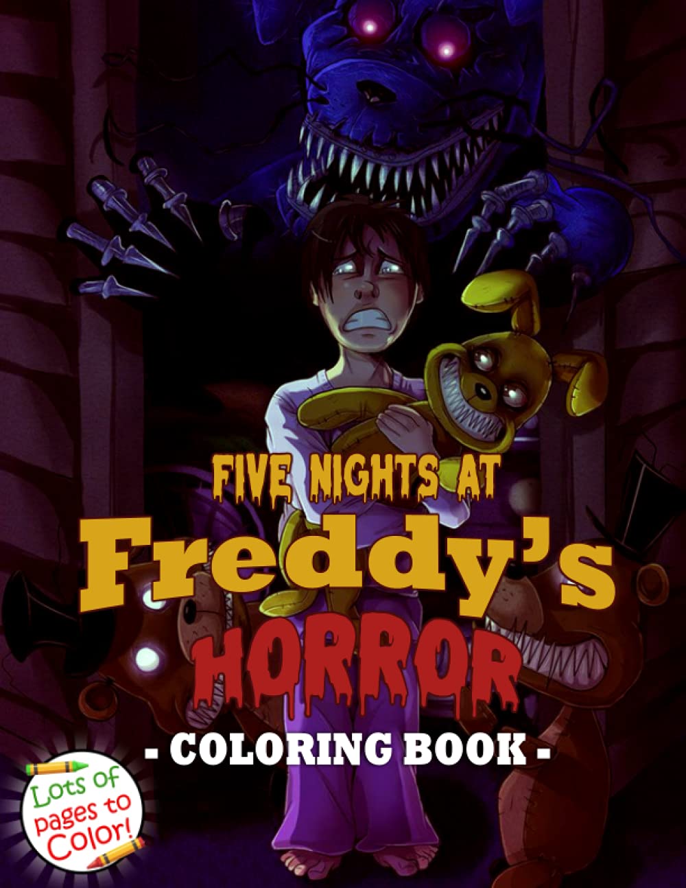 Five nights at freddys coloring book scary and creepy five nights at freddys coloring book for a freaky nightmare of halloween for adults and teens to color and have fun by dominic