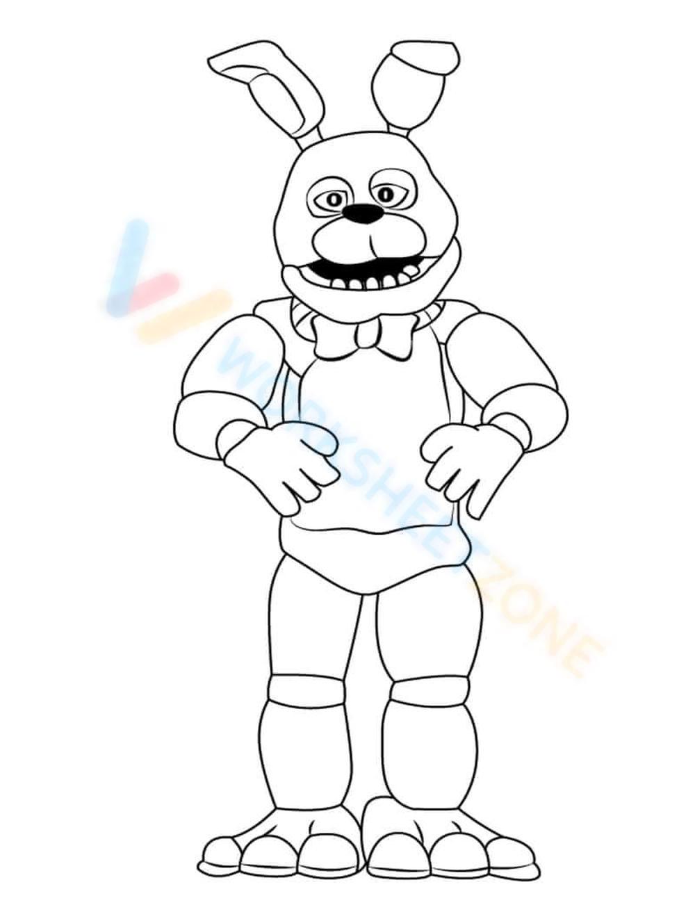 Free printable five nights at freddys fnaf coloring pages