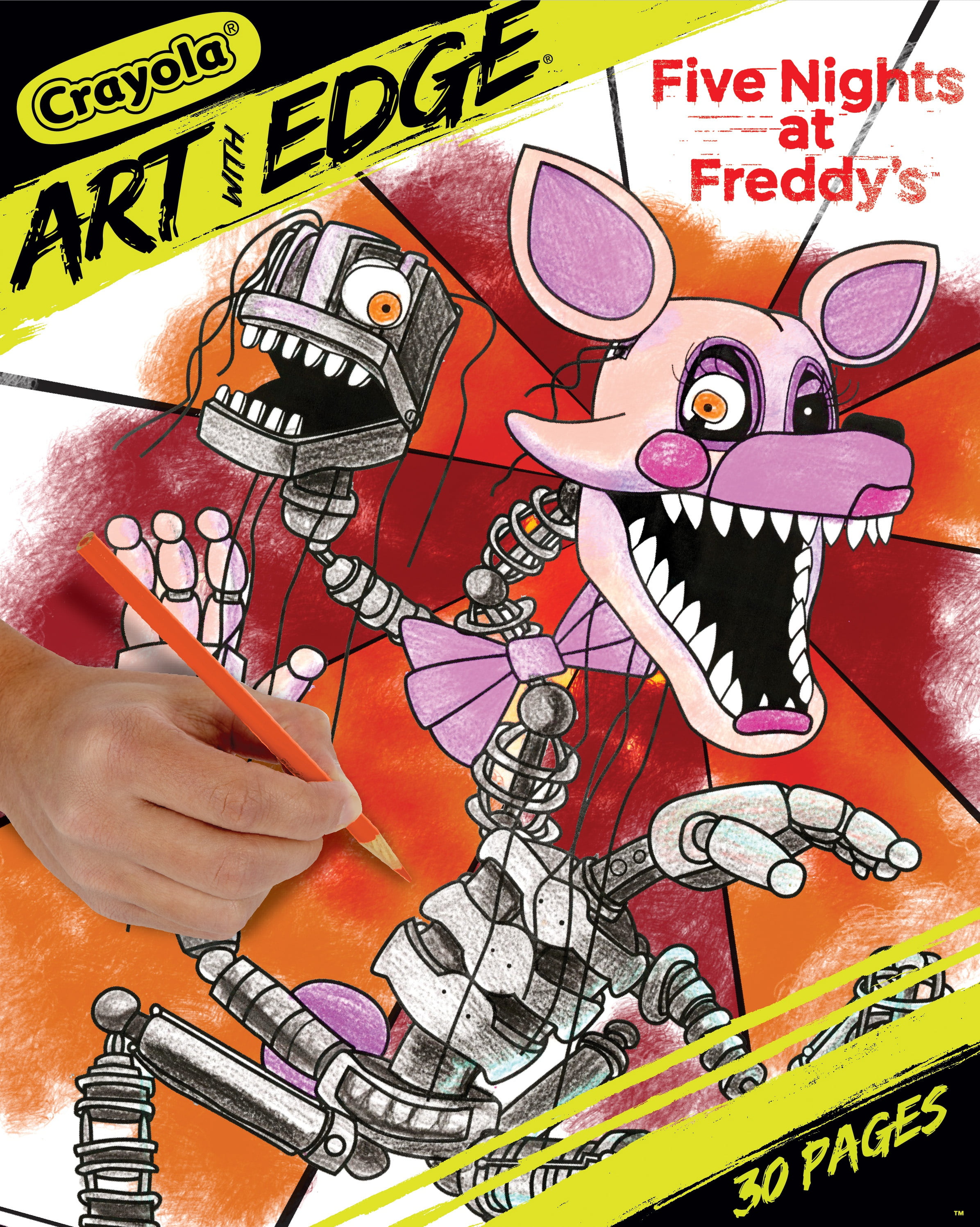 Crayola art with edge coloring book five nights at freddys pages