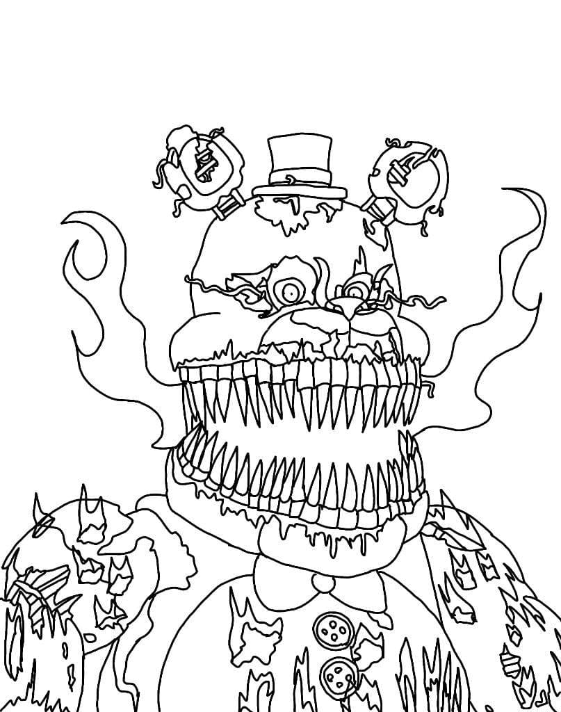 Five nights at freddys coloring pages