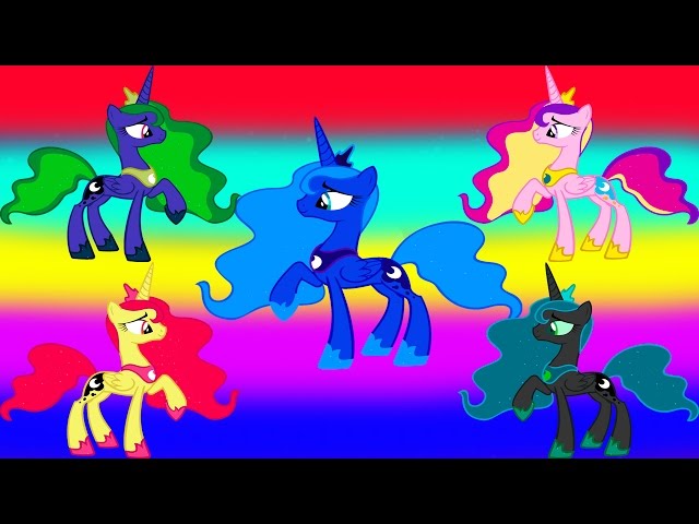 My little pony transforms princess luna cadance nightmare moon mane