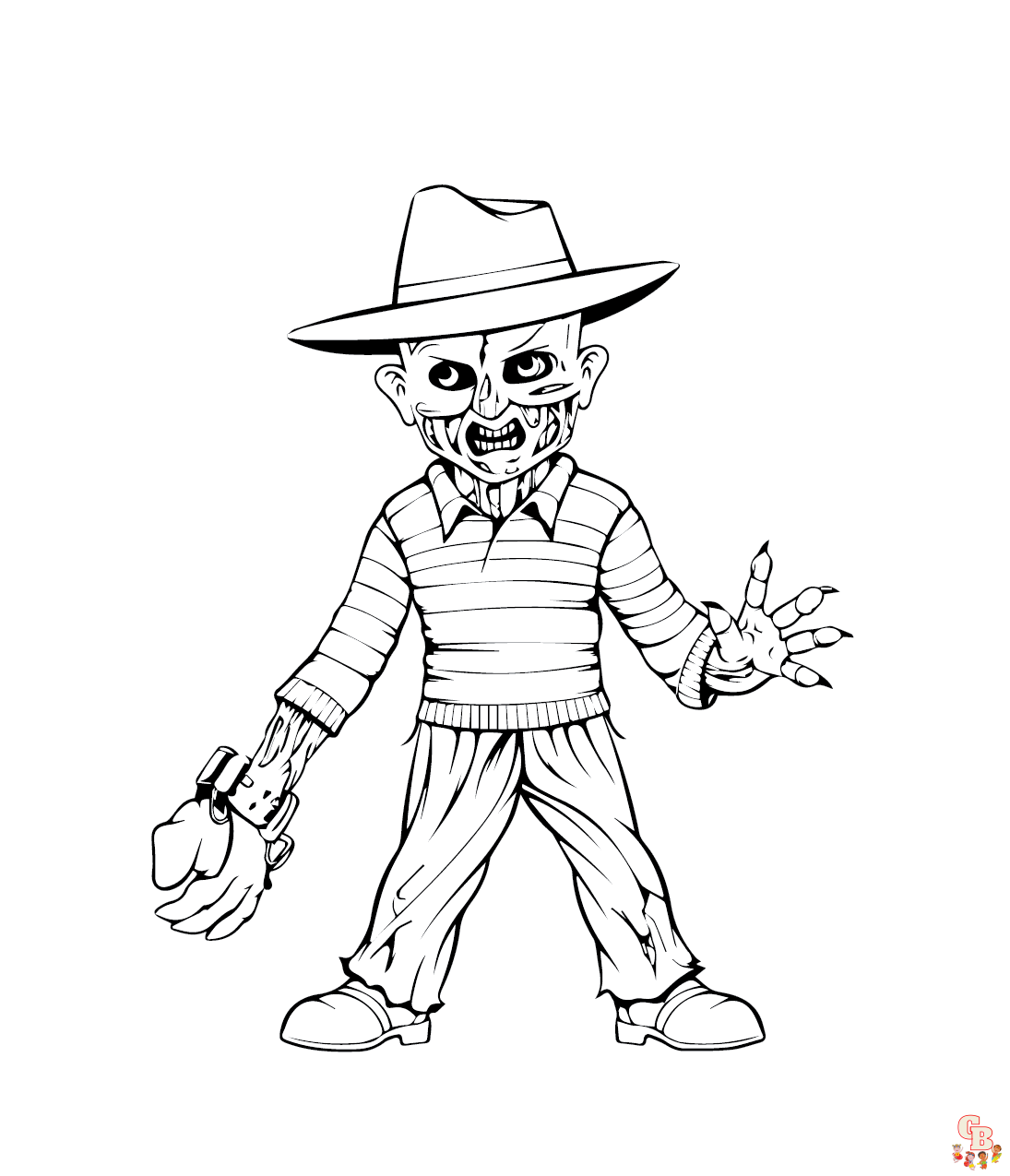 Printable freddy krueger coloring pages free for kids and adults