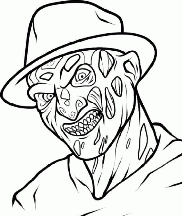 Freddy krueger coloring pages