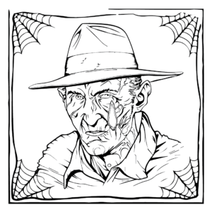 Freddy krueger coloring pages printable for free download