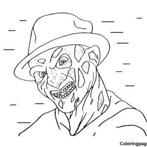 Freddy krueger coloring pages printable for free download