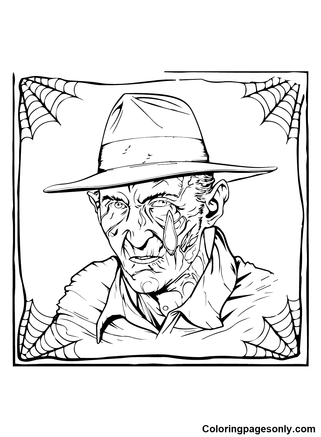 Freddy krueger coloring pages