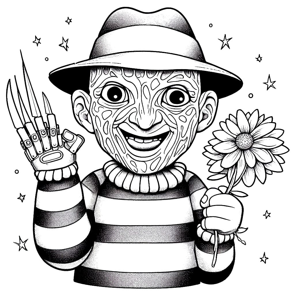 Freddy krueger coloring pages