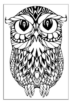Add some color to your nighttime adventures with our owl coloring pages