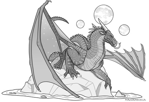 Nightwing dragon coloring page free printable coloring pages