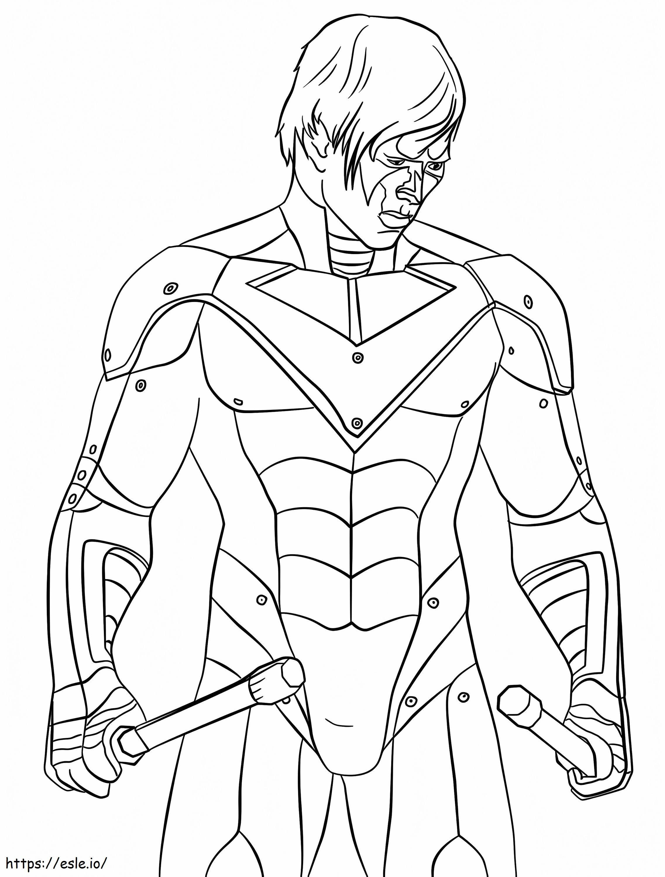 The nightwing coloring page