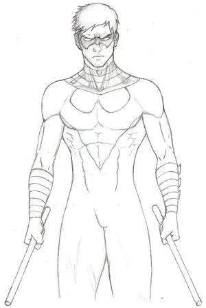 Nightwing coloring pages