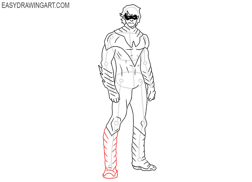 How to draw nightwing