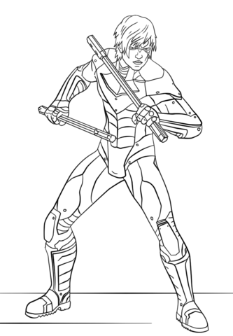 Nightwing coloring pages free coloring pages